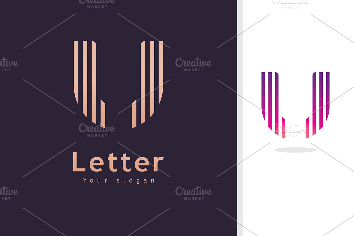 U Logo Design and template. Creative, a Branding & Logo Template by T.Vooka