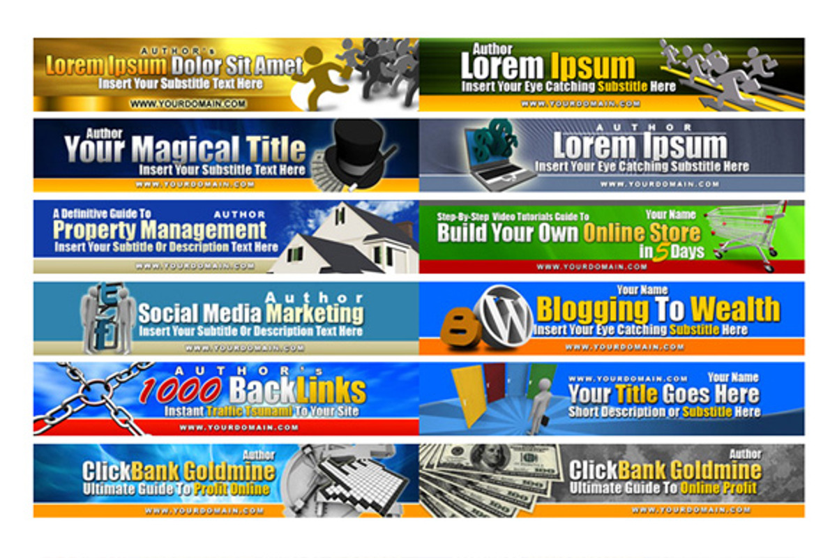 Instant eBook Cover Template Pack, a Marketing Template by Cover Actions Premium (Photo 3 of 5)
