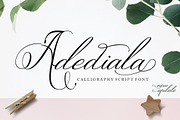 Adediala Script, a Script Font by Areatype (Thumbnail 1 of 6)