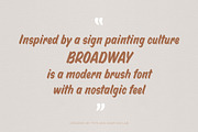 Broadway Brush Font, a Font by Type and Graphics Studio (Thumbnail 2 of 13)