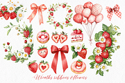 Berry Cute Strawberry Clipart, an Illustration by ClipArtCharm (Thumbnail 5 of 5)