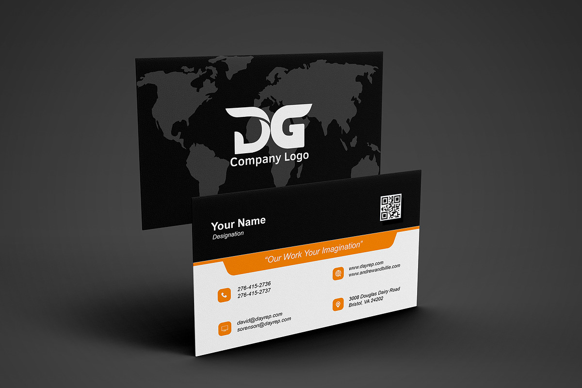 Marketing Business Card Template - PSD preview 3