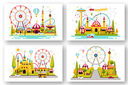 9 Amusement Park Illustration, an Object Illustration by denayunebgt (Thumbnail 2 of 3)