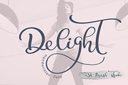 Calligraphy Wedding Font Delight, a Script Font by Happy Letters (Thumbnail 1 of 8)