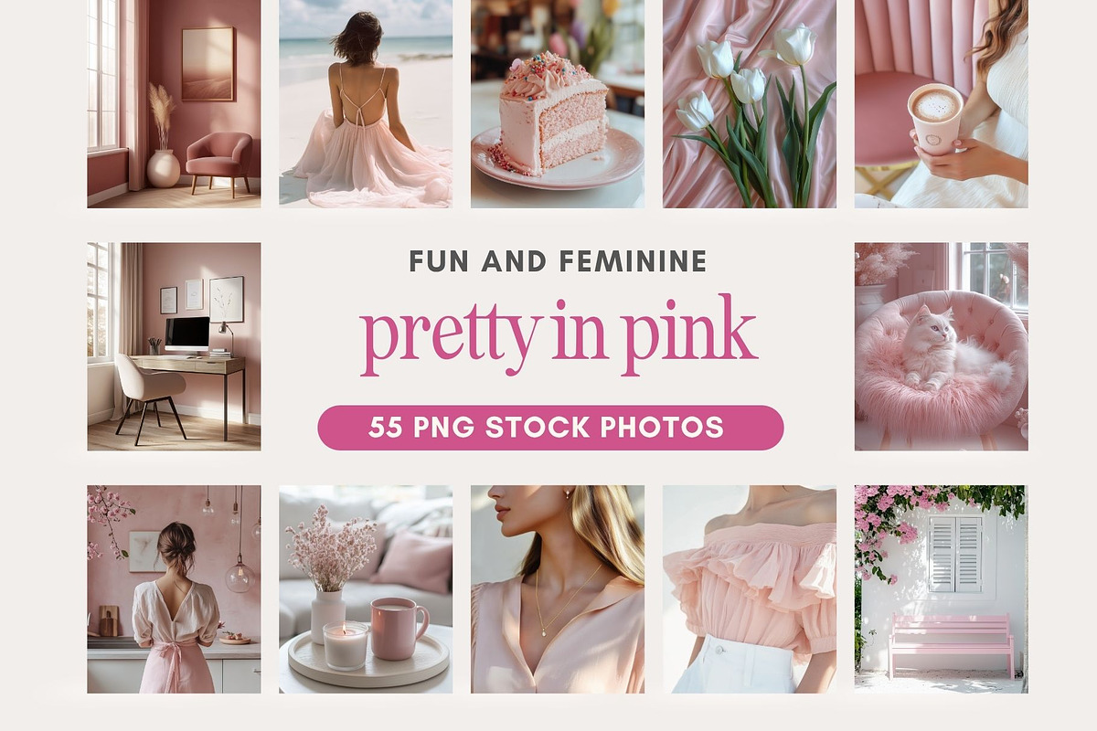 Soft Pink Stock Photos Girl Boss, a Beauty & Fashion Photo by HAYAG Creatives (Photo 1 of 5)