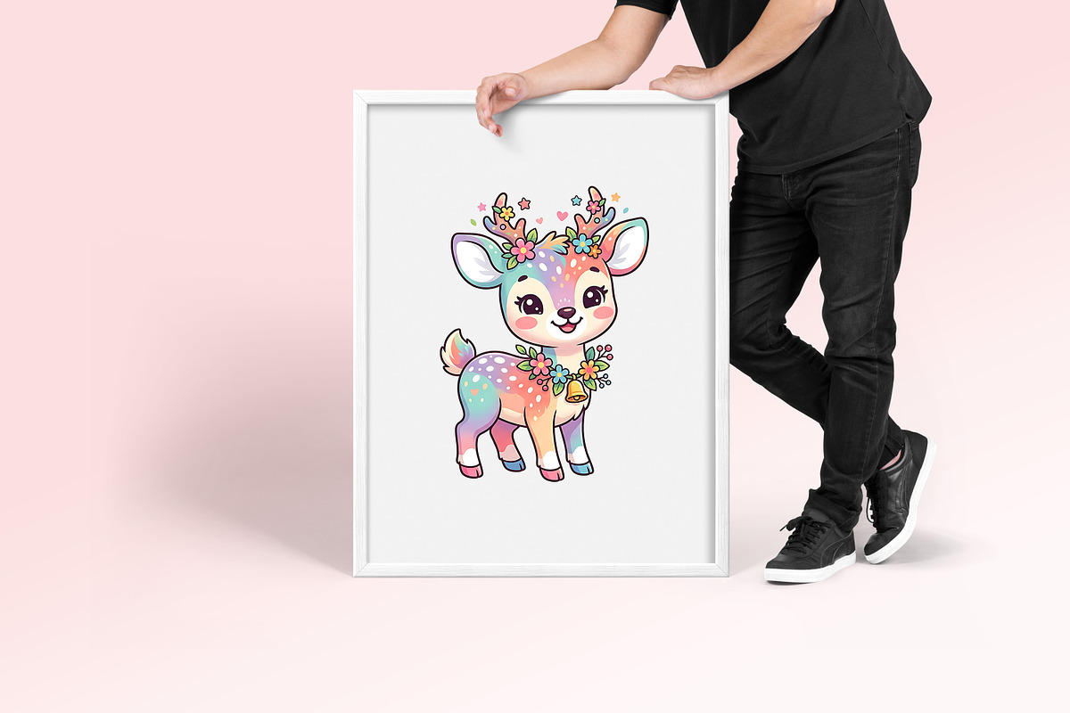 Cute Deer Clipart, an Animal Illustration by Forhadx5 (Photo 9 of 9)