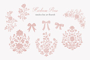 Vintage Floral Bundle, an Object Illustration by studioequinox (Thumbnail 7 of 65)