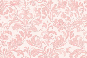 Seamless pattern, seamless ornate pink floral pattern creating a, a Pattern Graphic by Studio ANNA