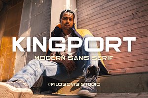 Kingport | Modern Sans Serif, a Sans Serif Font by filosovis
