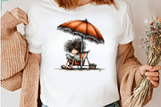 Whimsical Summer Beach Girl Clipart, a Seasonal Illustration by CreationArt (Thumbnail 5 of 5)