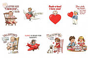 Vintage Valentine PNG Clipart Retro, a Person Illustration by KennedyStudio (Thumbnail 2 of 4)