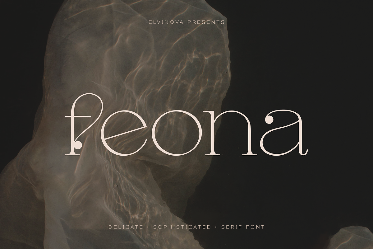 Feona Delicate Serif, a Serif Font by elvinova (Photo 1 of 9)