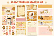 Retro Groove Branding Starter Kit, a Branding & Logo Template by Hell Yeah Designs (Thumbnail 2 of 15)
