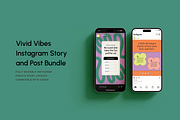 Vivid Vibes: Instagram Bundle, a Social Media Template by Brighten Made (Thumbnail 1 of 5)