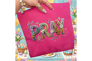 Faux Yarn Pray Png Floral Christian, an Illustration by Designking (Thumbnail 6 of 6)