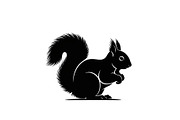 Squirrel Silhouette Vector Bundle, an Illustration by yasushie (Thumbnail 7 of 48)