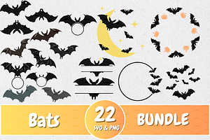 Halloween Bats SVG, Fall SVG