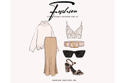 Fashion apparel women clothes, an Illustration by Milatoo (Thumbnail 3 of 10)