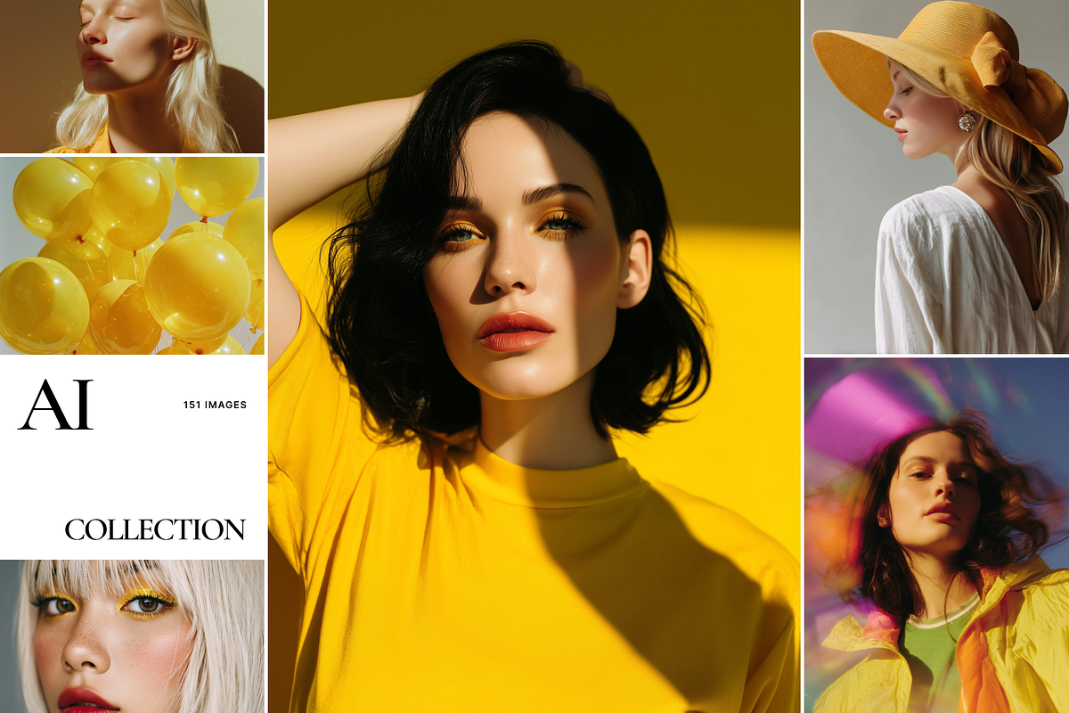 151 Yellow Fashion Stock Images, a Beauty & Fashion Photo by Welovegraphics (Photo 4 of 10)