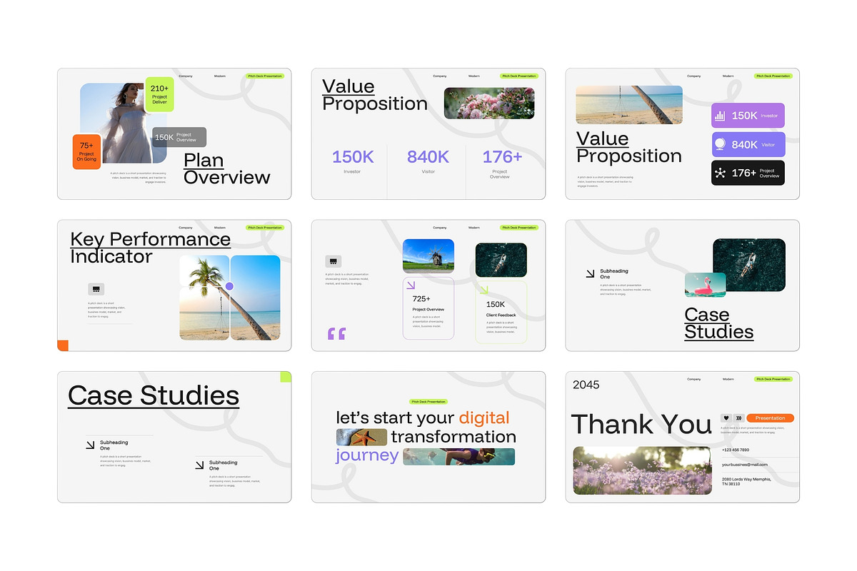 Pitch Deck Keynote Presentation, a Presentation Template by TMint Creative (Photo 4 of 5)