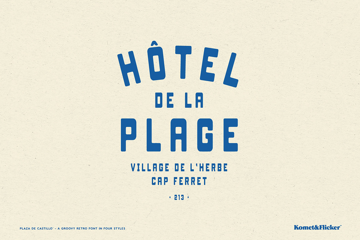 Plaza de Castillo, a Sans Serif Font by Komet & Flicker (Photo 5 of 12)