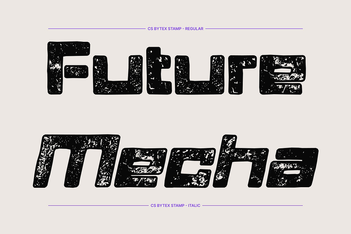 CS Bytex Stamp, a Sans Serif Font by Craft Supply Co. (Photo 3 of 8)