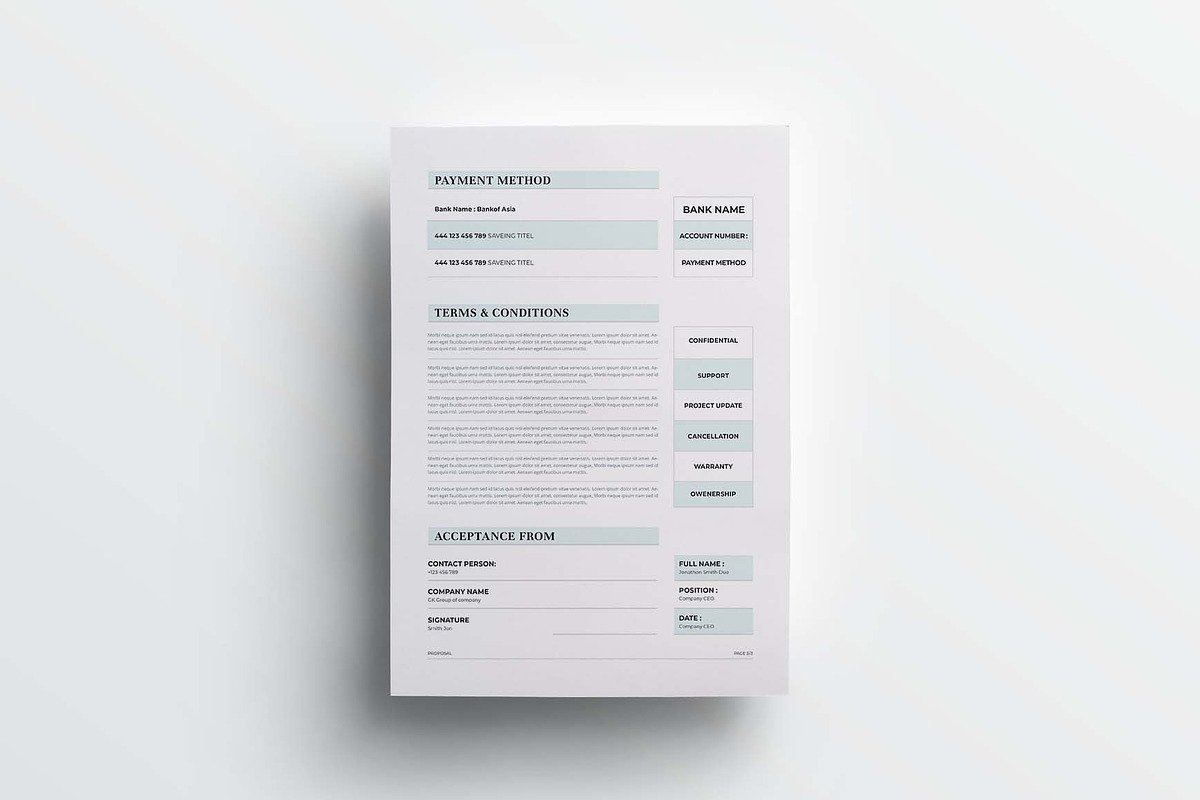 Proposal | MS Word & Indesign, a Stationery Template by design_hut (Photo 5 of 7)