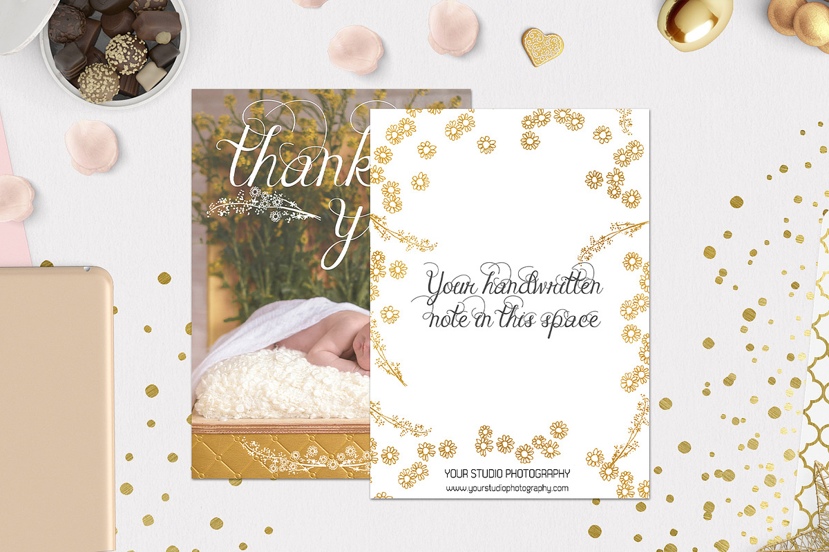 Newborn Thank You | Sleeping Beauty, a Card Template by Sleeklens (Photo 4 of 8)
