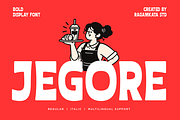 Jegore - Bold Retro Display Font, a Serif Font by RagamKata (Thumbnail 1 of 10)