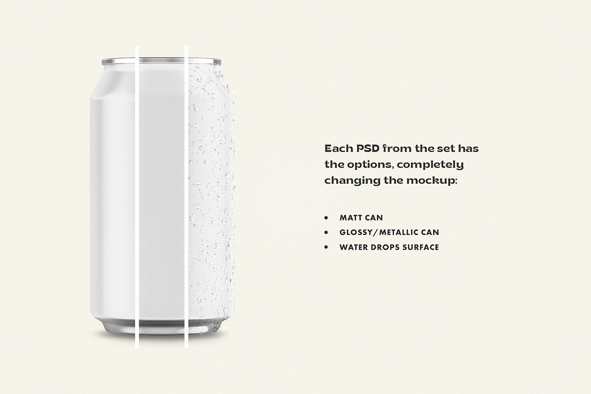 Drink Can Mockups, a Packaging Mockup by pixelbuddha.net (Photo 2 of 6)