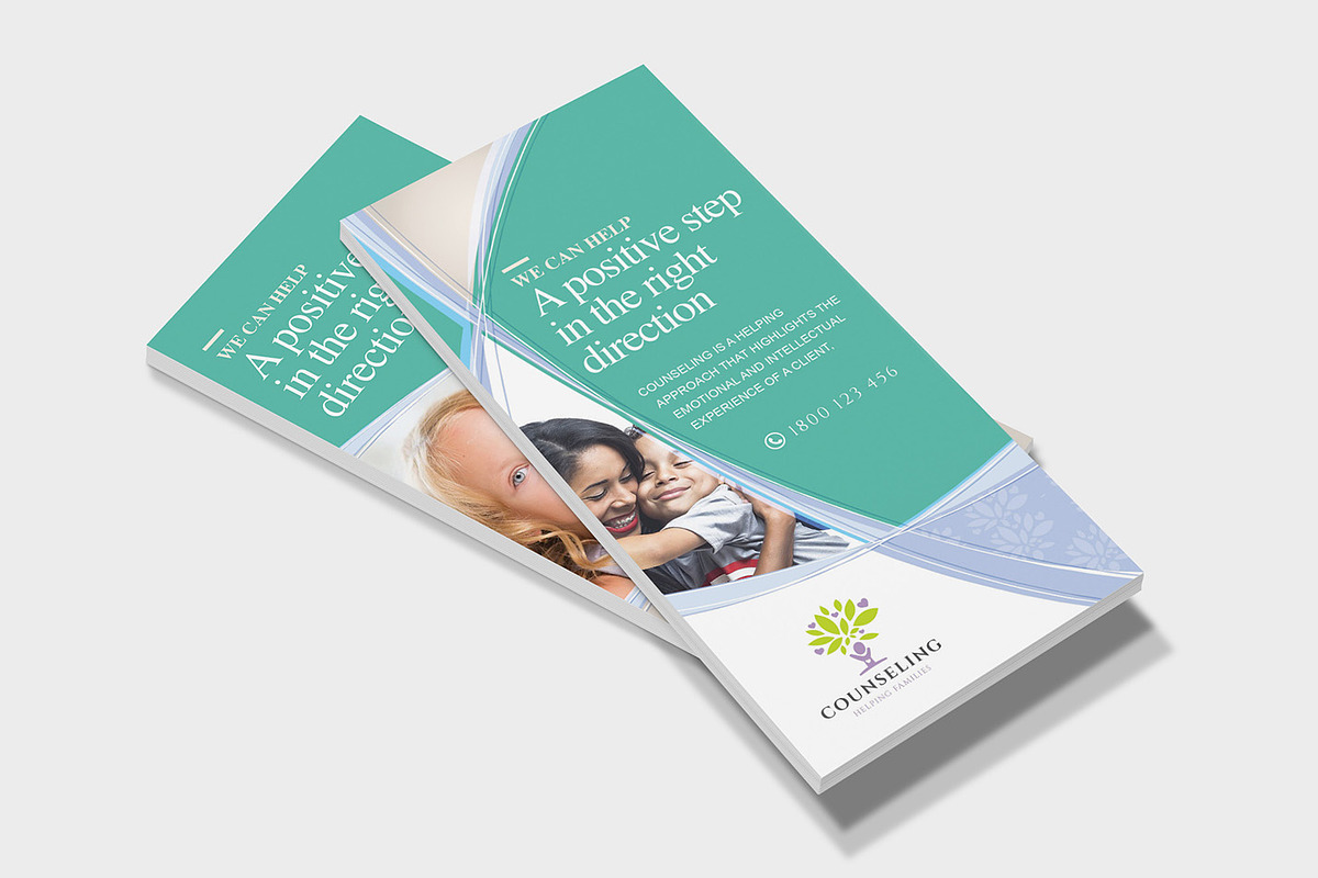 Simple Corporate DL Rack Card, a Flyer Template by BrandPacks