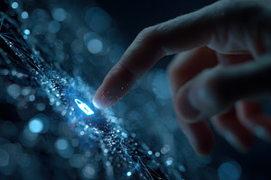 Fingertip activating digital lock se, a Photo by Pixeness Studio