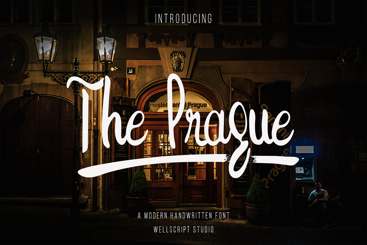 The Prague - Modern Handwritten Font, a Script Font by Wellscript Studio (Photo 1 of 7)