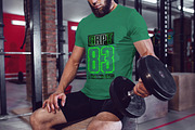 Sport T-Shirt Mock-Up, a Shirt Mockup by Freeman Studio (Thumbnail 6 of 14)