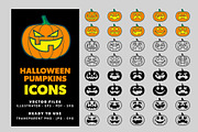Halloween Pumpkins Icons, an Icon by doghead (Thumbnail 1 of 3)