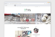 Crafting WordPress Theme Craftsy, a WordPress Template by Trendy Themes (Thumbnail 1 of 2)