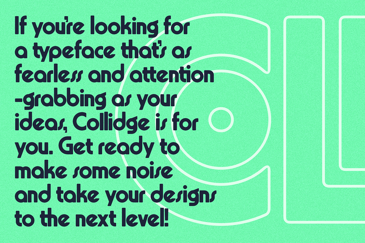 Collidge - Bold Ligature Rich Font, a Sans Serif Font by SilverStag Type Foundry (Photo 15 of 16)
