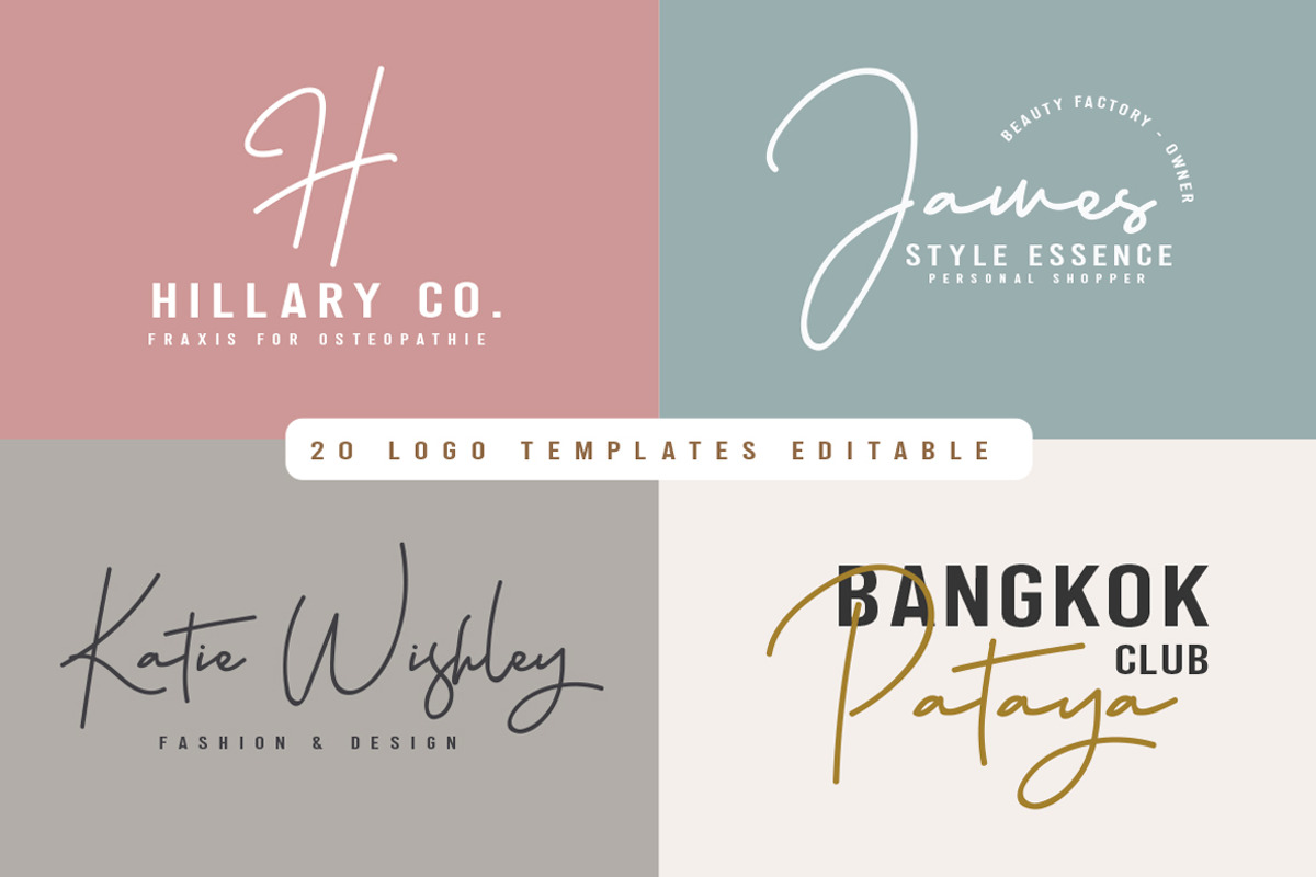 Hellena Jeslyn Font Duo (Free Logo) preview 7