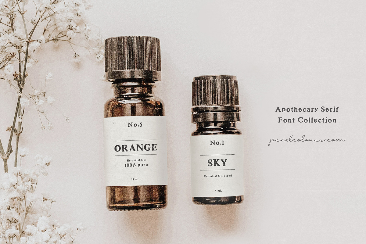 Apothecary Serif Font Collection, a Serif Font by pixelcolours (Photo 7 of 14)