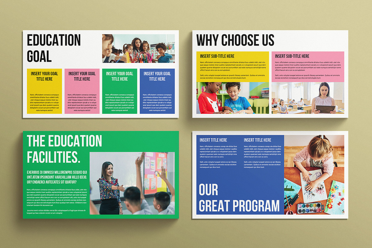 Education Presentation Template, a Presentation Template by E-Type (Photo 3 of 5)