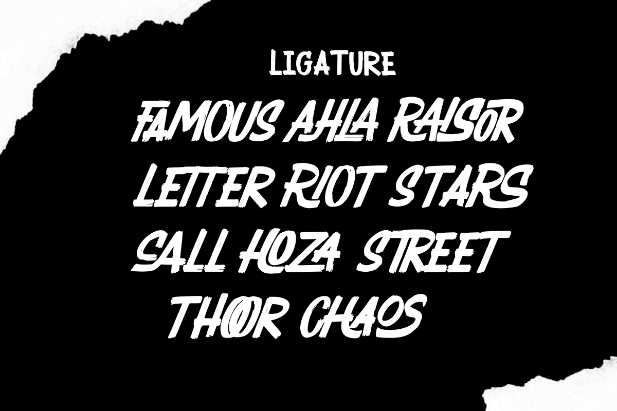 RAIZOR brush font, a Blackletter Font by dansdesign (Photo 5 of 7)