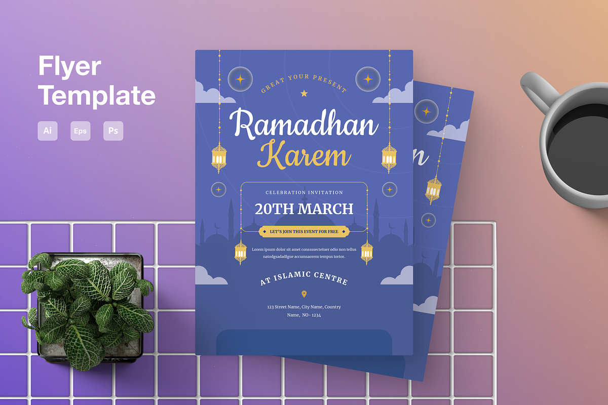Ramadhan Kareem Flyer, a Flyer Template by Annora Studio (Photo 1 of 5)