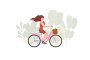 Bike / bicycle vector set, an Illustration by land art (Thumbnail 6 of 20)