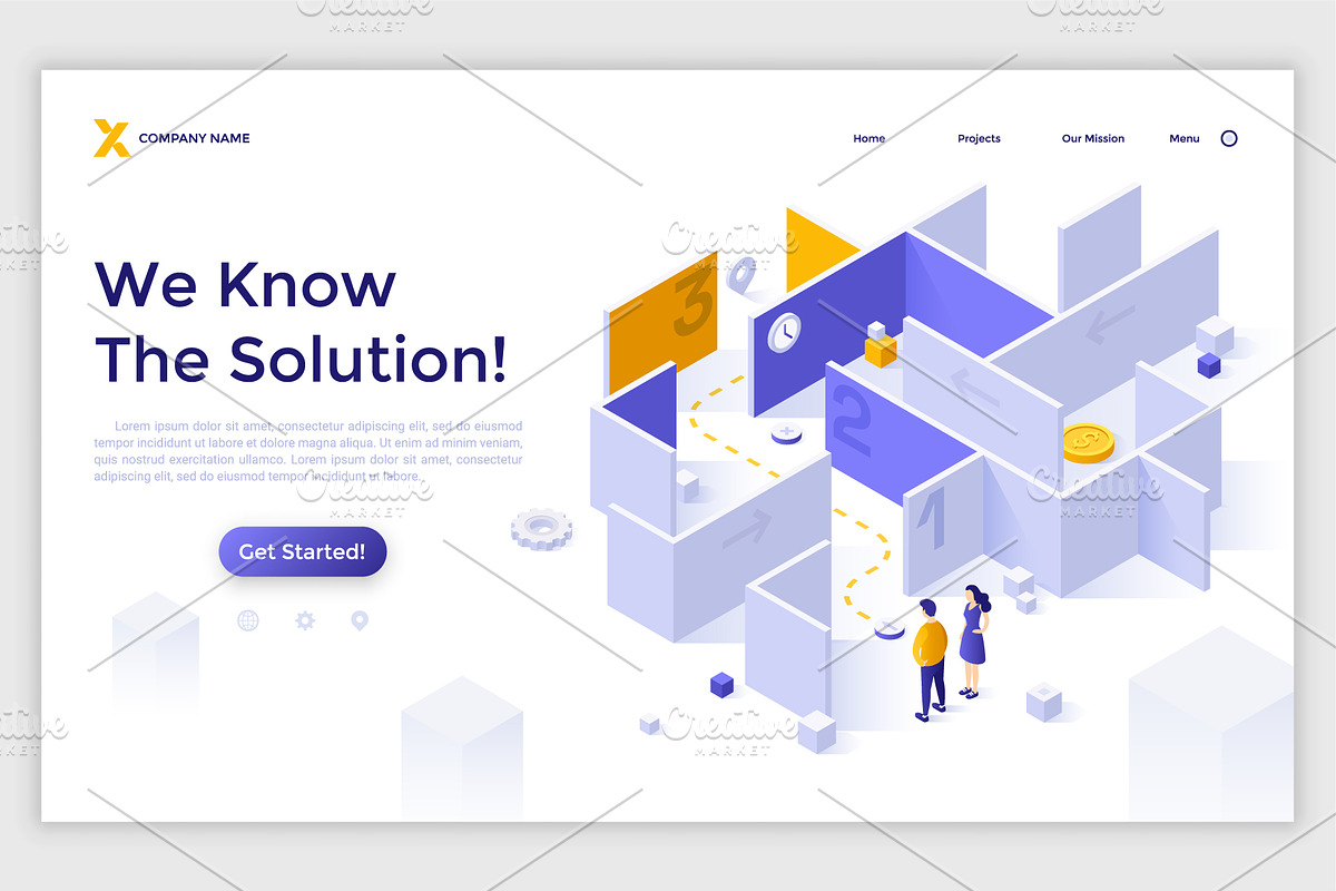 Isometric Solutions Mini. Part 16, a Templates & Theme by Andrew Kras Design (Photo 3 of 18)