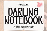 Darling Notebook | Script Font, a Script Font by Scratchones (Thumbnail 1 of 8)