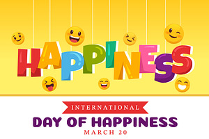 15 World Happiness Day Illustration