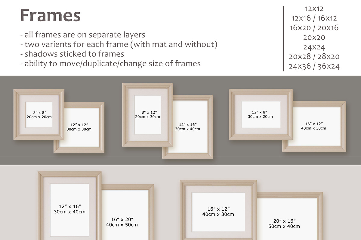 ROMANTIC NURSERY Wall&Frame Mockups, a Poster Template by MyHomeMockups (Photo 9 of 10)
