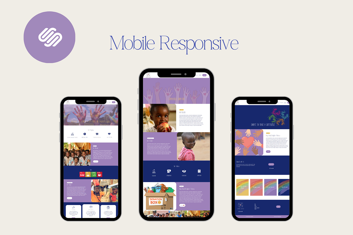 Non-profit Squarespace 7.1 Template, a Squarespace Template by Beliveart (Photo 3 of 5)