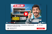 Real estate youtube thumbnail design, a Social Media Template by Workhu (Thumbnail 2 of 2)
