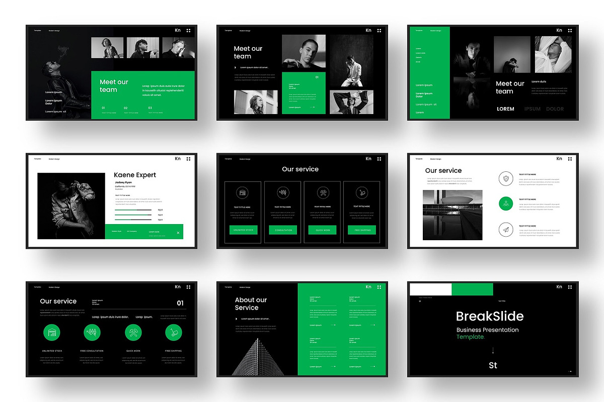 Kaene - Business Google Slide, a Presentation Template by Dens Creative Studio (Photo 3 of 6)